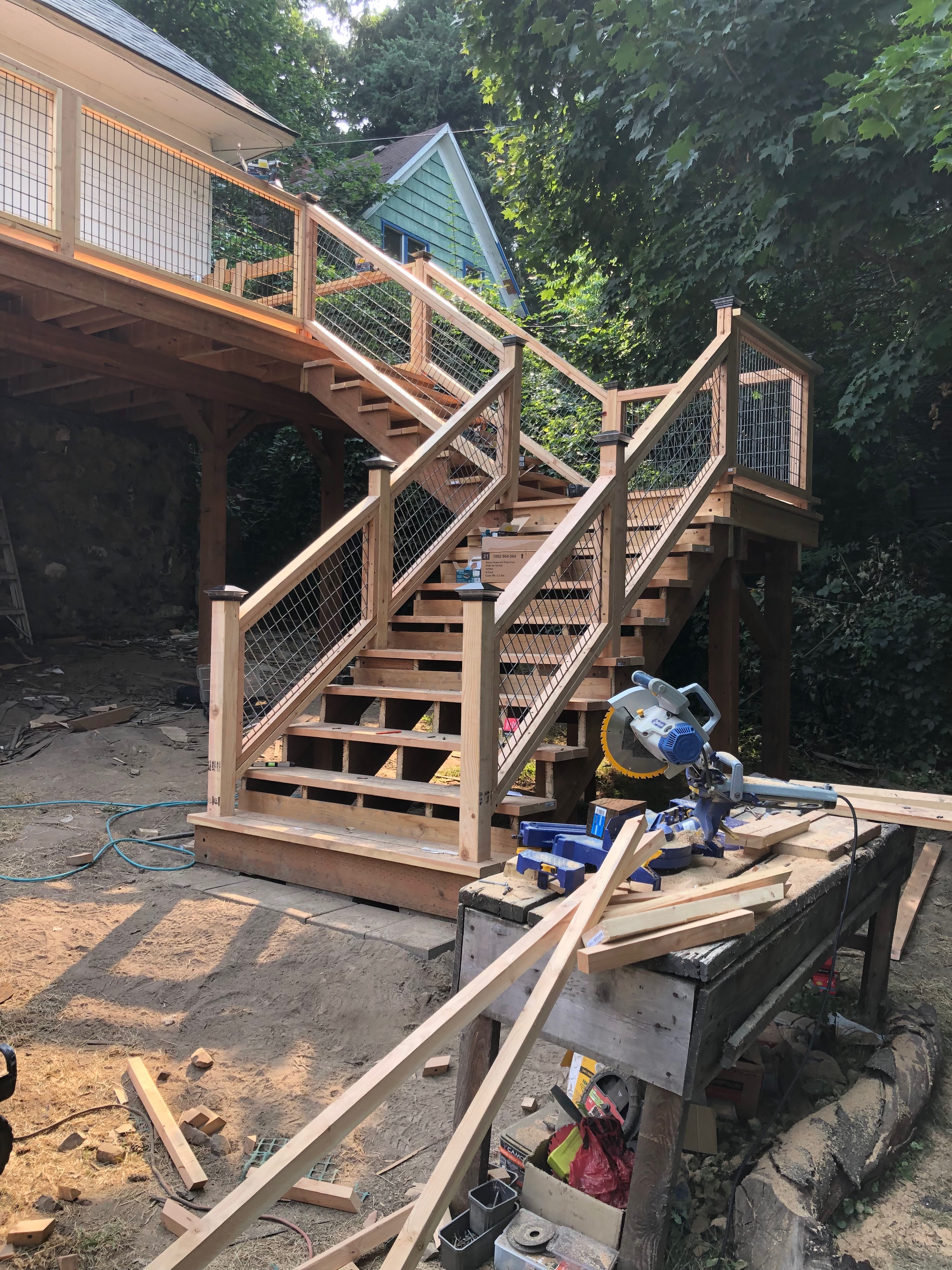 Cedar Staircase (In Progress) — Spokane photo