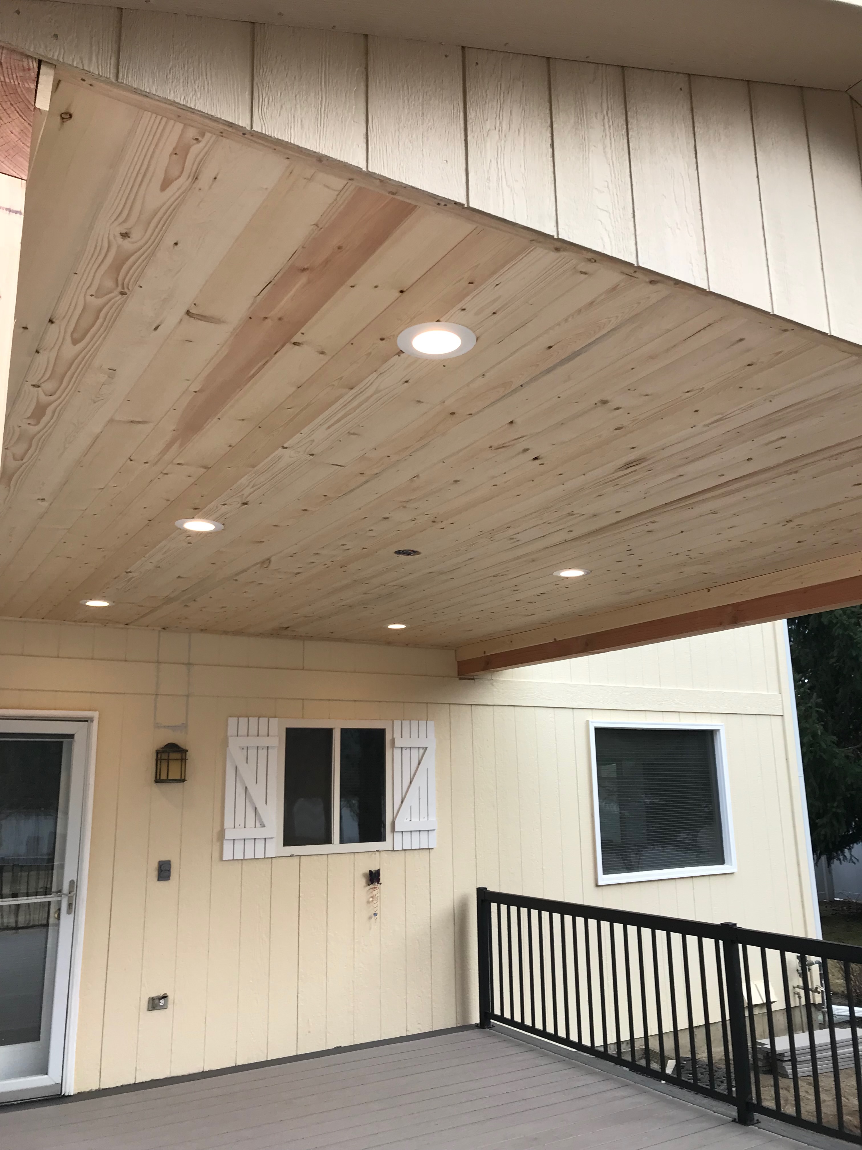 Covered Deck with Lighting — Spokane County photo