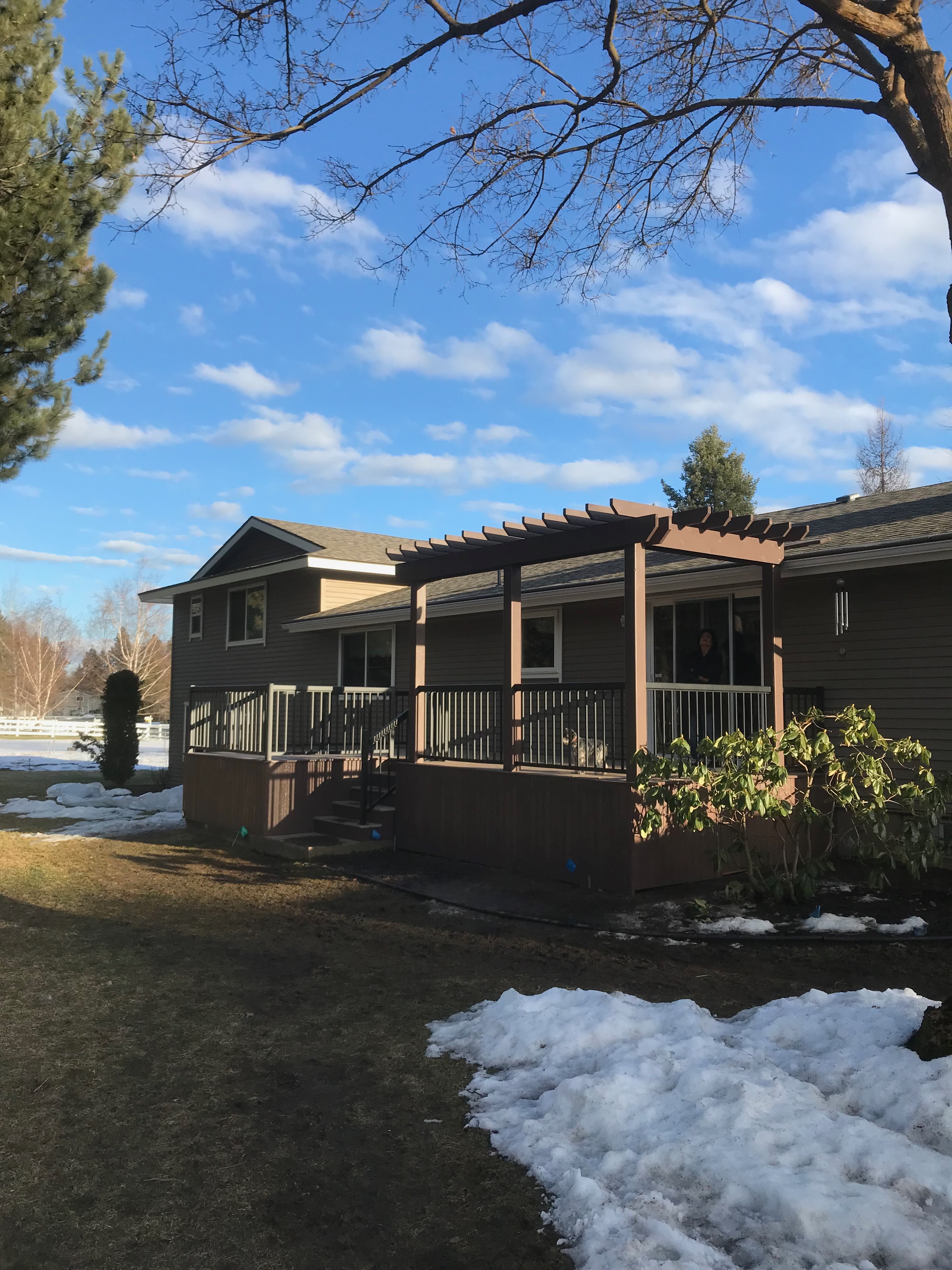 Pergola & Composite Deck — Mead photo